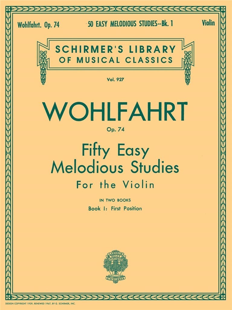 50 Easy Melodious Studies, Op. 74 - Book 1
